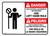 Danger: Stop Electrical Disconnects Breakers ANSI - Wall Sign