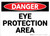 Danger: PPE Eye Protection Area - Wall Sign