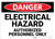 Danger: Electrical Hazard Authorized Personnel Only - Wall Sign