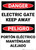 Danger: Electric Gate Keep Away Bilingual Spanish - Wall Sign