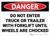 Danger: Do Not Enter Trailer With Forklift Until Wheels Are Chocked - Wall Sign