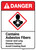 Danger: Asbestos Fibers Cancer Lung Disease Hazard ANSI - Wall Sign
