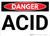 Danger: Acid Warning - Wall Sign