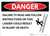 Danger: Follow Instructions on This Ladder - Wall Sign