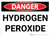 Danger: Hazard Hydrogen Peroxide Warning - Wall Sign