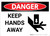Danger: Keep Hands Away With Graphic - Wall Sign