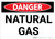Danger: Natural Gas Warning - Wall Sign