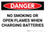 Danger: No Smoking When Charging Batteries - Wall Sign