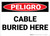 Danger: Cable Buried Here - Wall Sign