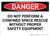 Danger: Do Not Perform Rescue Without Equipment - Wall Sign