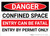 Danger: Entry Fatal Entry By Permit Only - Wall Sign
