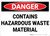 Danger: Hazardous Waste Material - Wall Sign