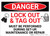 Danger: Lock Out Tag Out Sign Must Be Preformed - Wall Sign