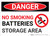 Danger: No Smoking Battery Storage - Wall Sign