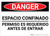 Danger: Spanish Permit Required Sign Espacio Confinado - Wall Sign