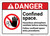 Danger: Confined Space Harardous Atmosphere ANSI - Wall Sign