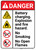 Danger: Explosion Hazard With Icons ANSI - Wall Sign