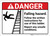 Danger: Falling Hazard Follow The Written Instructions ANSI - Wall Sign