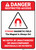 Danger: Restricted Magnetic Field Magnet is Always On ANSI - Wall Sign