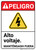 Danger: High Voltage Stay Out Hazard with Graphic Spanish ANSI - Wall Sign