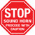 Stop Sound Horn Proceed With Caution Floor Sign