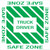 Truck Driver Safe Zone Floor Sign