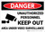 Danger: Unauthorized Personnel Keep Out with Icon Landscape - Wall Sign