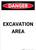 Excavation Area - Portrait Wall Sign