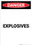 Explosives - Portrait Wall Sign