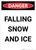 Falling Snow and Ice - Portrait Wall Sign