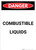 Flammable Explosive Liquids - Portrait Wall Sign