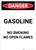 Gasoline - No Open Flame - Portrait Wall Sign