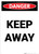 Keep Away - Portrait Wall Sign
