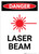Laser Beam - Portrait Wall Sign