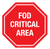 FOD Critical Area (Stop Sign) - Floor Sign