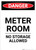 Meter Room No Storage Allowed - Portrait Wall Sign