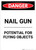 Nail Gun Flying Objects - Portrait Wall Sign