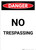 No Trespassing - Portrait Wall Sign