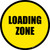 Loading Zone - Floor Sign