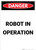 Robot in Operation - Portrait Wall Sign