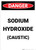 Sodium Hydroxide Caustic - Portrait Wall Sign