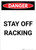 Stay Clear Of Moving - Portrait Wall Sign