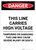 This Line Carries High Voltage - Portrait Wall Sign