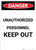 Unauthorized Personnel Keep Out - Portrait Wall Sign