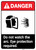Do Not Watch the Arc ANSI - Portrait Wall Sign