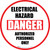 Electrical Hazard (Danger) Authorized Personnel Only - Floor Sign