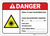 Danger: Class 4 Laser Controlled Area (Write-In) ANSI - Wall Sign