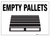 Empty Pallets ‚Äö Floor Sign
