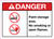 Danger: Paint Storage Area - No Smoking or Open Flames ANSI Landscape