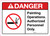 Danger: Painting Operations - Authorized Personnel Only ANSI Landscape